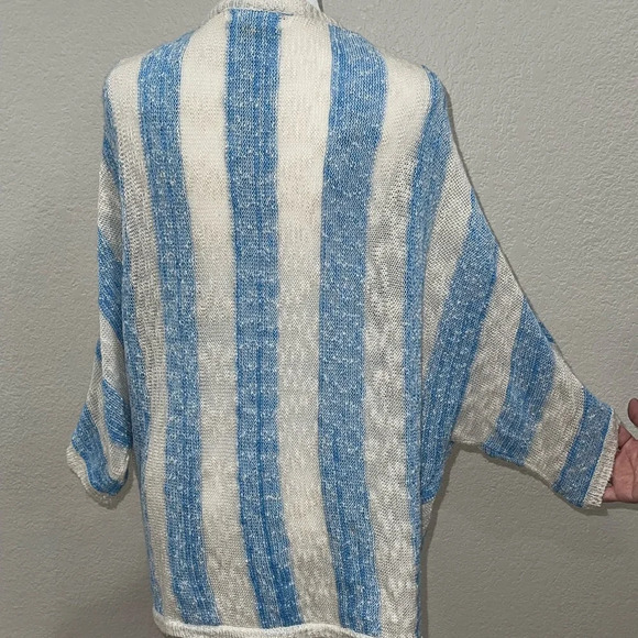 PINK ROSE Blue and white striped sweater - Picture 5 of 8